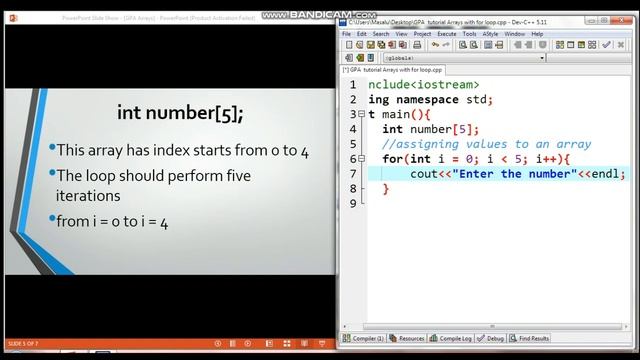 Module 4: Arrays with for loop
