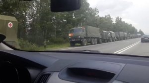 В сторону границы Украины движутся колонны военной техники численностью около 200 единиц