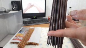 Увлажнение трубочек после обработки Клей+Вода.