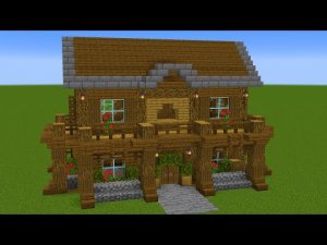 Майнкрафт - Как построить красивый еловый дом. Minecraft