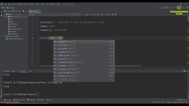 7. python string methods  | python basic | python django tutorial | django project | python tutoria