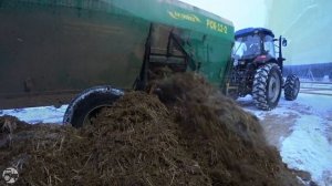 Работа тракторов МТЗ82, МТЗ1221, LOVOL804, LOVOL1304. Миксеры Колнаг, БелМикс. Утро в колхозе.