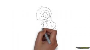 Как нарисовать снегурочку?