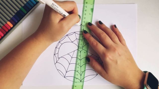 Как нарисовать человека-паука легко | Рисуем человека паука цветными карандашами поэтапно | Урок смотреть онлайн