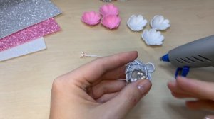 Цветы из Глиттерного фоамирана Своими руками Glitter foam sheet craft ideas