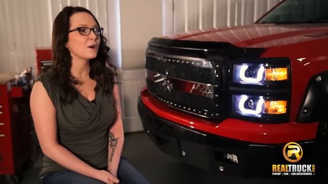 BIG RED Custom Chevy Silverado Truck Build смотреть онлайн