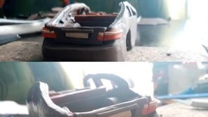 Превращение пластилина в машину, TOYOTA CAMRY 3.5, делаю полностью своими руками из пластилина