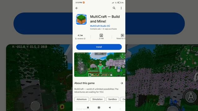 minecraft like game for android #gaming #android