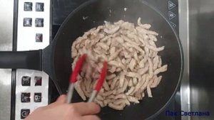 Теплый салат из джусая с мясом и овощами ! ДЖУСАЙ по - корейски. Рецепт вкусного ЕМДИЧА по-корейски
