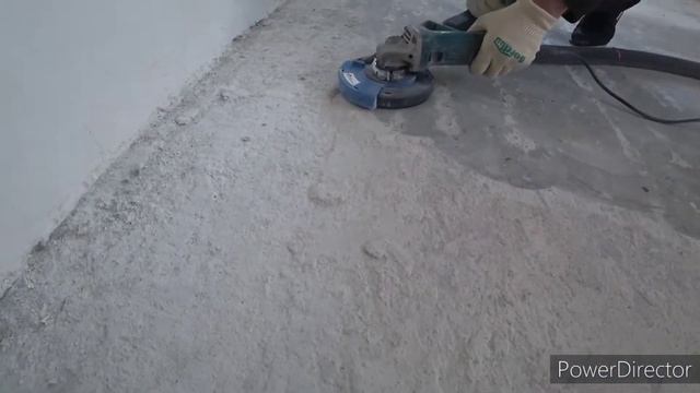 шлифовка неровностей стяжки пола