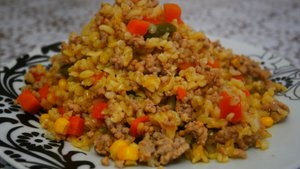 Быстрый ужин за 15 минут. БУЛГУР с ФАРШЕМ и ОВОЩАМИ. СЫТНО, БЫСТРО и ВКУСНО