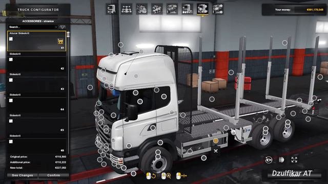 Euro Truck Simulator 2 - [TEKLIC][BETA][AD] Scania R RJL Rigid Forest Parts | ETS2 Mods 1.36