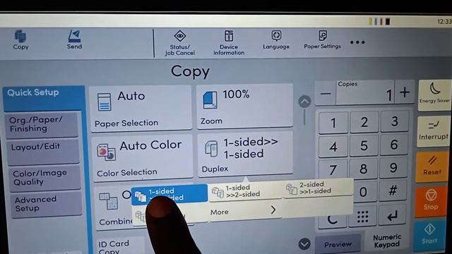 Duplex Photocopying on Kyocera Taskalfa 2554 ci