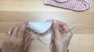 видео вязание повязки на голову спицами