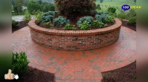 Red brick in the landscape design of the garden and backyard! 20 beautiful ideas for inspiration!