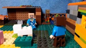 1 день выживания лего майнкрафт