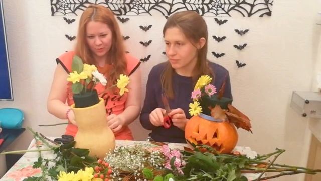 Скоро ХЭЛЛОУИН! подготовка украшений к празднику вместе с подругой) смотреть онлайн