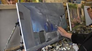 Игорь Сахаров, мастер класс в Москве, уроки масляной живописи для начинающих