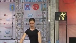 Ксения Дедюхина - рывок гири 24 кг 150 подъемов (Белгород, Чемпионат Европы - 2012)