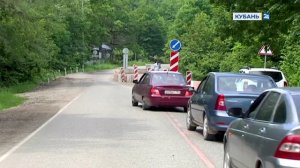 В Апшеронском районе из-за обильных осадков повреждена трасса Майкоп — Туапсе