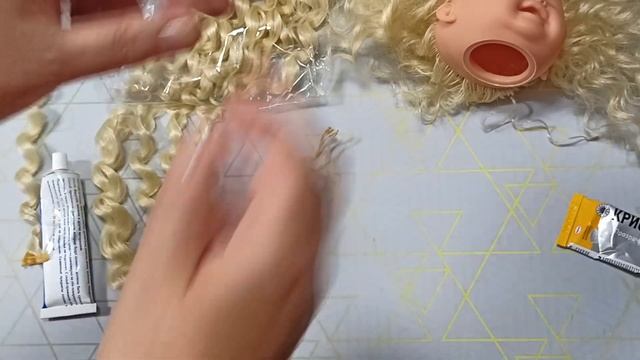 DIY Прошивка волос кукле. Узелки. Мой первый опыт. смотреть онлайн