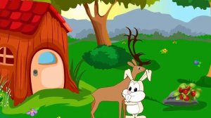 Dans sa maison un grand cerf