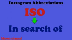 Instagram  Abbreviations in English /Instagram Сокращения на английском языке