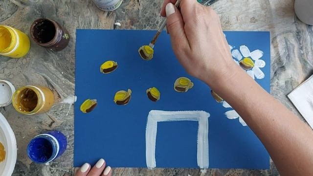 Как нарисовать букет ромашек. Ромашки. смотреть онлайн