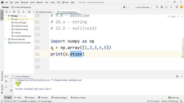Numpy Datatypes - Tamil | Numpy Python Library Full Course