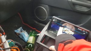 mazda 3 bk магнитола с консолью