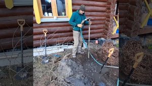 Ручное бурение скважины за 2 часа на даче