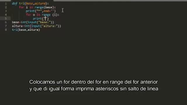Triangulo con asteriscos - PYTHON смотреть онлайн