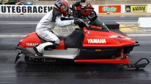 KERRI MOORE'S YAMAHA SNOWMOBILE RUNS 11.19 @ 110.99 MPH AT RT66