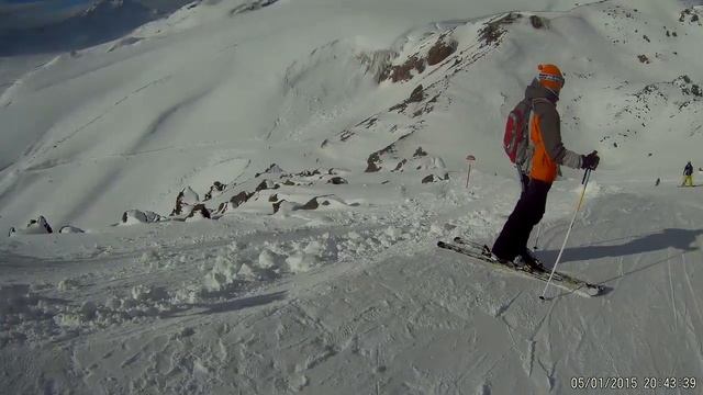 Эльбрус 2017. Спуск с Гара-Баши (3850) до Кругозор (3000). Съемка со стабилизацией смотреть онлайн