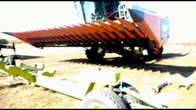 ЖАТКА для уборки подсолнечника ORANGE SEED I Убираем зазор пластиной !