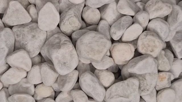 Галтованная белая крошка мраморная 20-40 мм. Белоснежная.