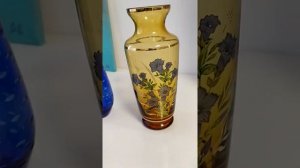 Винтажные находки этой недели. Вазы из цветного стекла СССР.