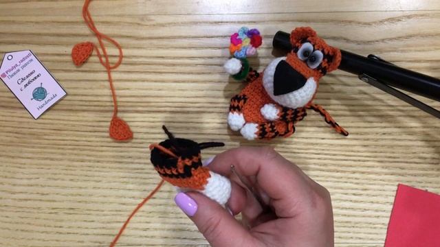 Бесплатный МК. Тигр крючком.  Часть 1. Crochet tiger / amigurumi .