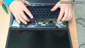 Замена клавиатуры на ноутбуке dell 500.