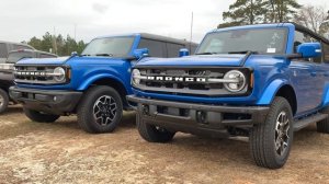 NEW 2023 FORD BRONCO OUTER BANKS IN VELOCITY BLUE- Which Build Do You Prefer?? 2.7L 314A