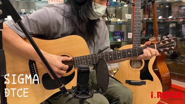 【i.ROCK 愛樂客樂器 】Sigma吉他 ｜DTCE D桶身｛雲杉面板｝面單板 電木吉他｜試聽 DEMO｜台北 士林 樂器行 音樂教室