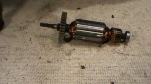 Дрель Электромаш ДЭУ-1050 ремонт дрели, замена якоря, якорь искрит