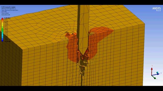 ANSYS вдавливание сваи смотреть онлайн