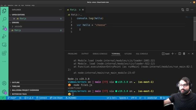 AM Coder - 3 Common JS Errors (module not found, is not defined, properties of undefined)