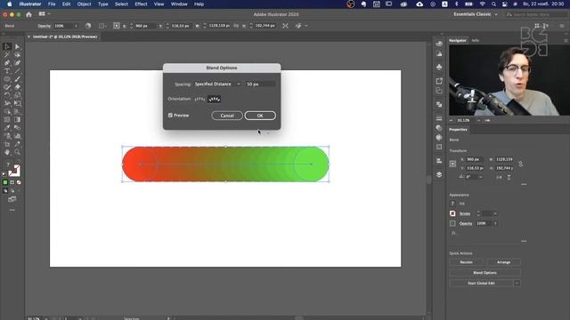 Как работает инструмент Blend Tool (Переход) в иллюстраторе | Урок Adobe Illustrator