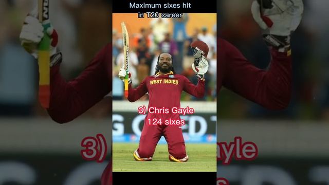 Maximum 6s hit in T20 career