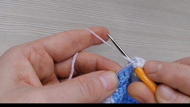 Жаккард крючком.