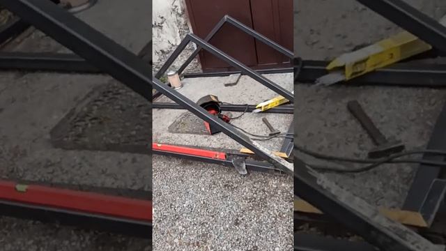 Каркас тамбура из профтрубы 60*60*3. смотреть онлайн