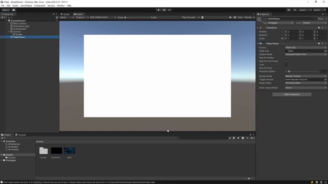 How to Play VIDEO in Unity - Easy Tutorial (2023)