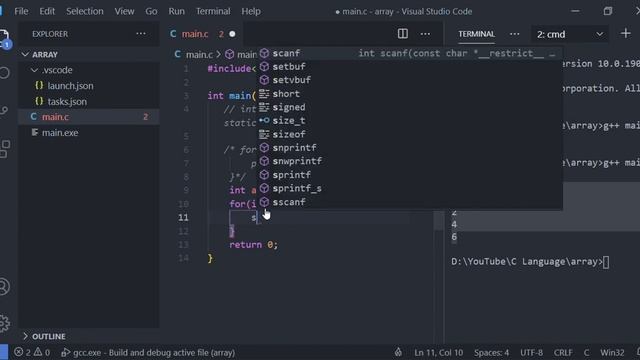 Array Using C Language